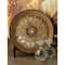16" Gold Polystone Traditional Decorative Plate with Stand